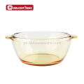 Caçarola de cookware de cozinha de vidro âmbar especial